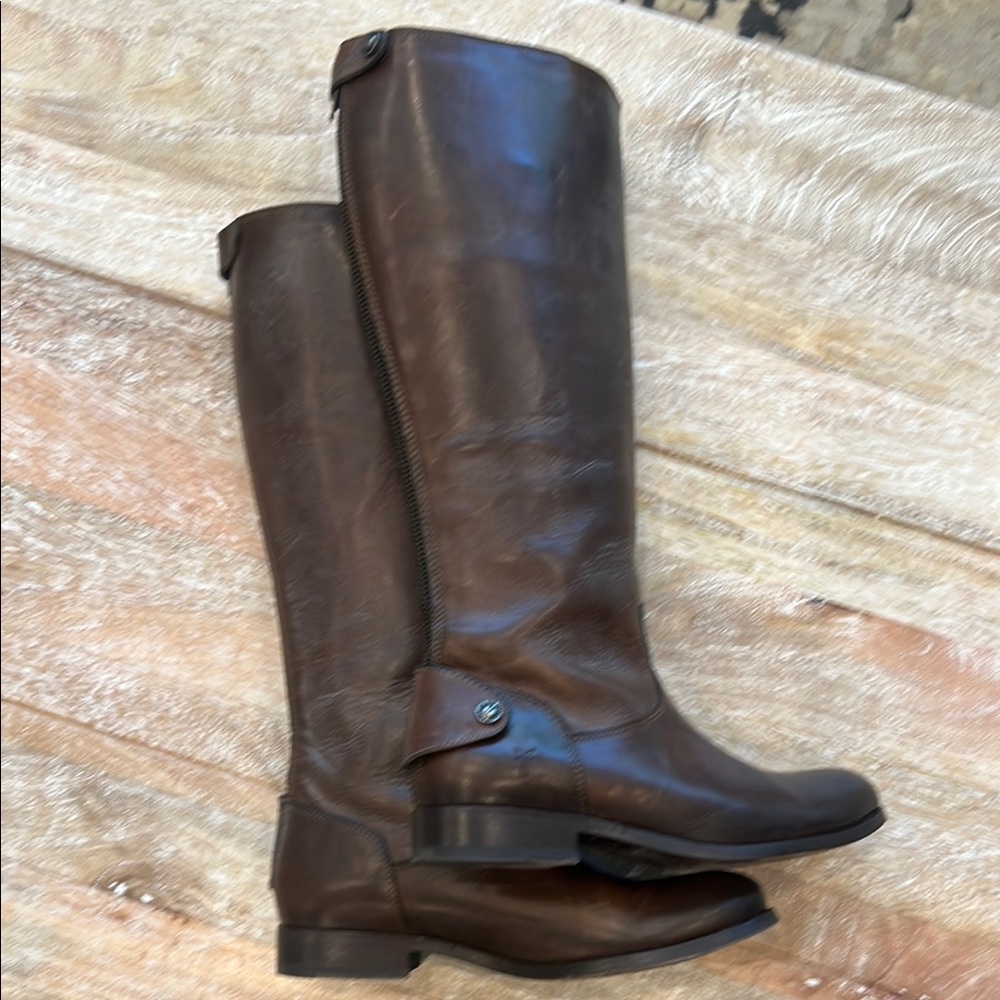 Brown Leather Riding Boots